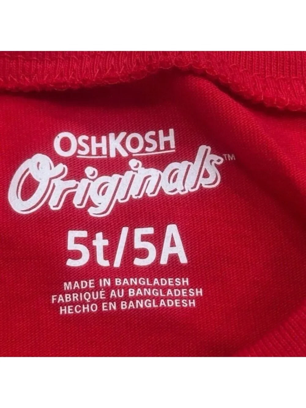 Osh Kosh Red Heart Long Sleeve 5T